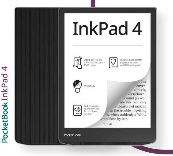 Produktbild PocketBook InkPad 4 (7.80", 32 GB, Stardust Silver)