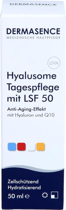 Actual product image Dermasence Hyalusome day care SPF50 (50 ml, 24h cream, SPF 50)