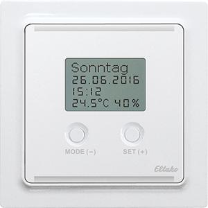 Produktbild Eltako BUTH55ED/12V DC-am Bus-Uhren-Thermo-Hygrostat Aufputz