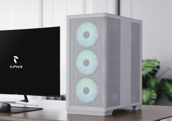 Image du produit AeroCool Geh Midi APNX C1 MicroATX/ATX/MiniITX o.N. (blanc) (mATX, ATX, Mini-ITX)