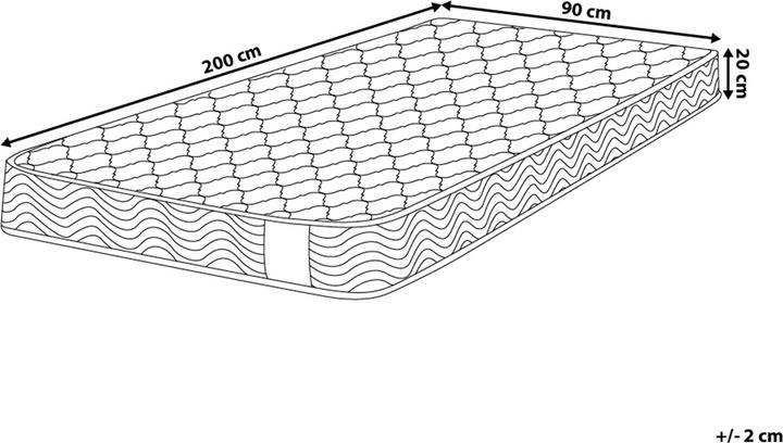 Actual product image Beliani Bliss (90 x 200 cm, Spring core)