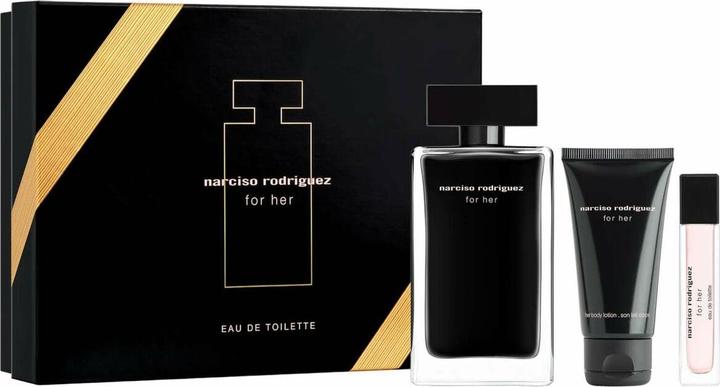 Narciso Rodriguez For Her Eau De Toilette Spray 100ml Set 3 Artikel (Eau de Toilette, 100 ml)