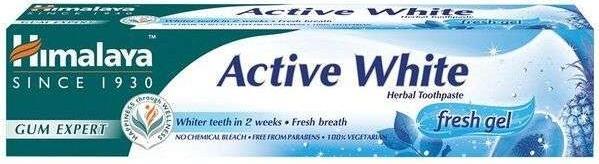 Image du produit Himalaya Active White Herbal Toothpaste Gel blanchissant pour le brossage des dents 75ml (75 ml)
