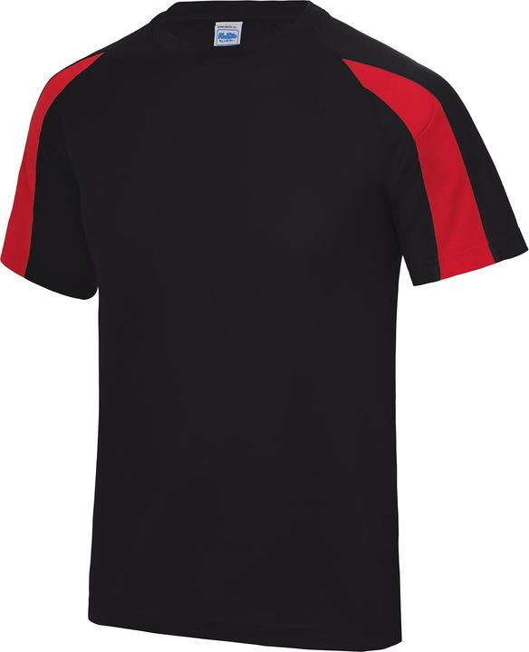 Flame-red, Black