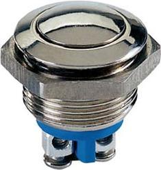Velleman Round Stainless Steel Push Button Spst 1No