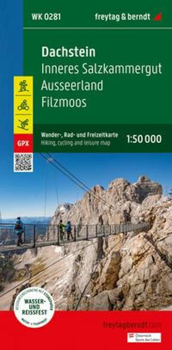 Actual product image Freytag & Berndt hiking, cycling and leisure map Dachstein, Ausseerland, Filzmoos, Ramsau
