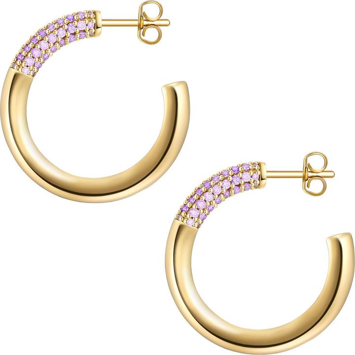 Produktbild Glanzstücke München Damen Sterling Silber Zirkonia gelbgold - 29057 (Sterling Silber)