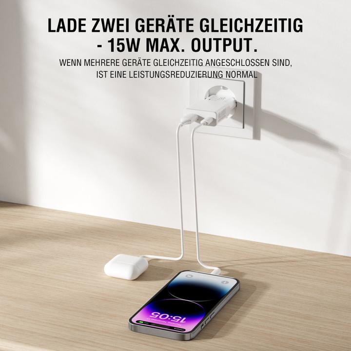 Actual product image 4smarts Power charger PDPlug Slim Duos 30W GaN 1C+1A (30 W)