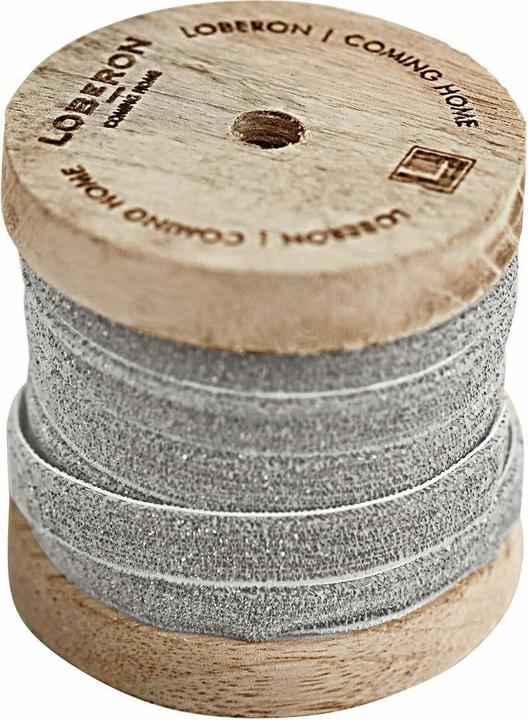 Produktbild Loberon Samtband Ulvane silber (Geschenkband, 1 x)