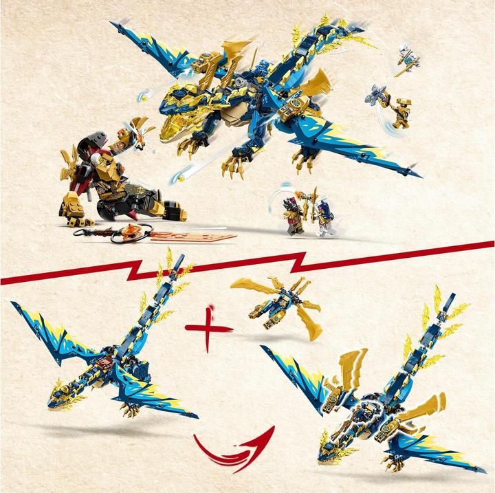 Produktbild LEGO Kaiserliches Mech-Duell gegen den Elementardrachen (71796, LEGO Ninjago)