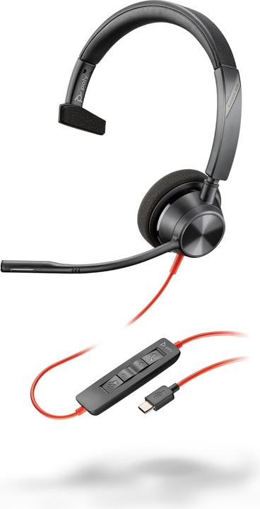 Actual product image Poly HP Blackwire 3310 USB-C Headset, 207 g (Cable, USB-C)