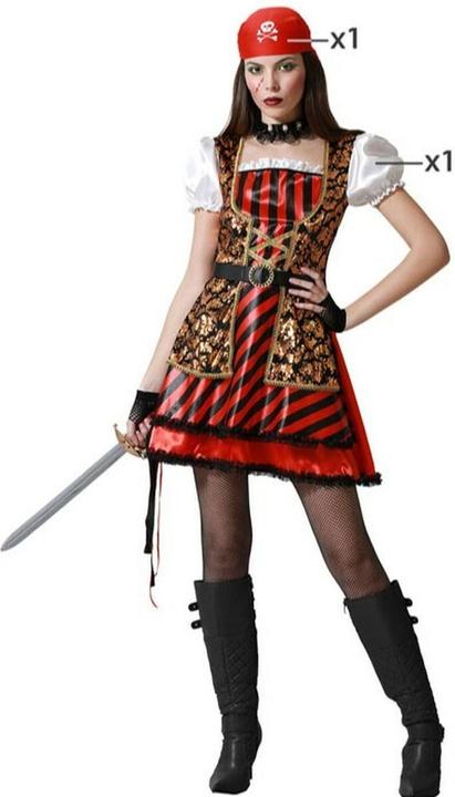 Image du produit Carnival Toys Déguisement Rouge Pirate (XS)