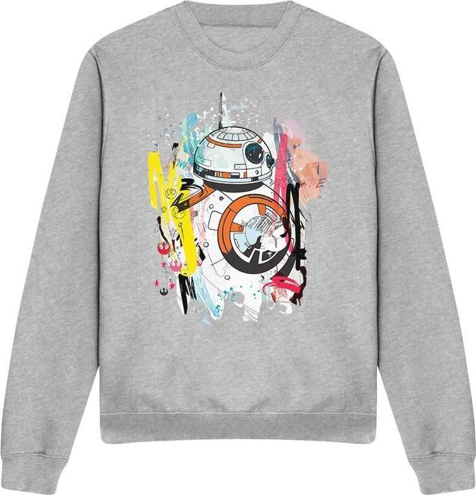 Actual product image Star Wars Unisex Adult BB-8 Abstract Sweatshirt (L)