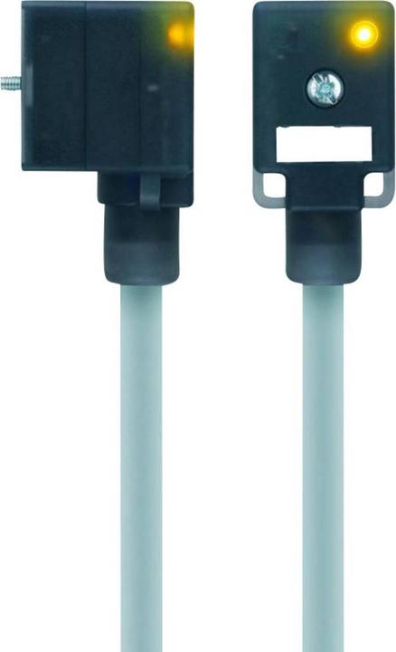 Actual product image Escha Valve connector type BI Black VBI21-24.3-5/P01 Pole:2+PE 8047830