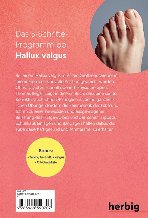 Produktbild Hallux Valgus - Nachhaltige Hilfe ohne OP (Deutsch, Thomas Rogall, 2024)