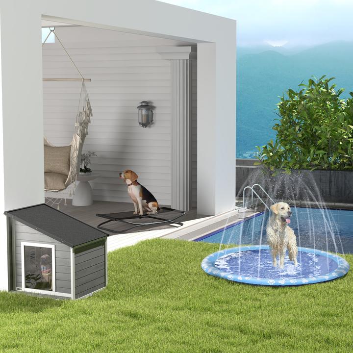 Produktbild PawHut Hunde Wasserspielzeug mit Wasseranschluss (Zerrspielzeug Hund)