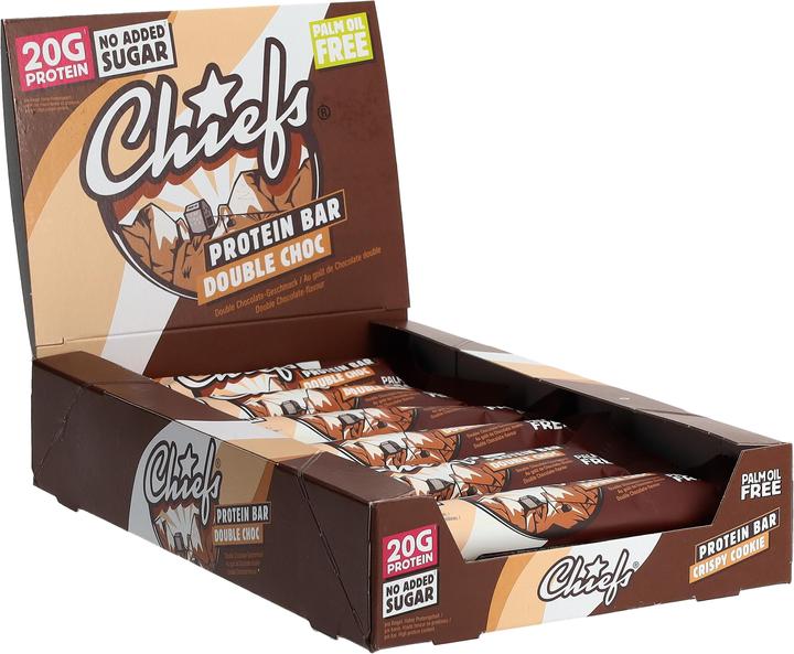 Image du produit Chiefs Barre de protéines (Chocolat, 12 pcs, 660 g)