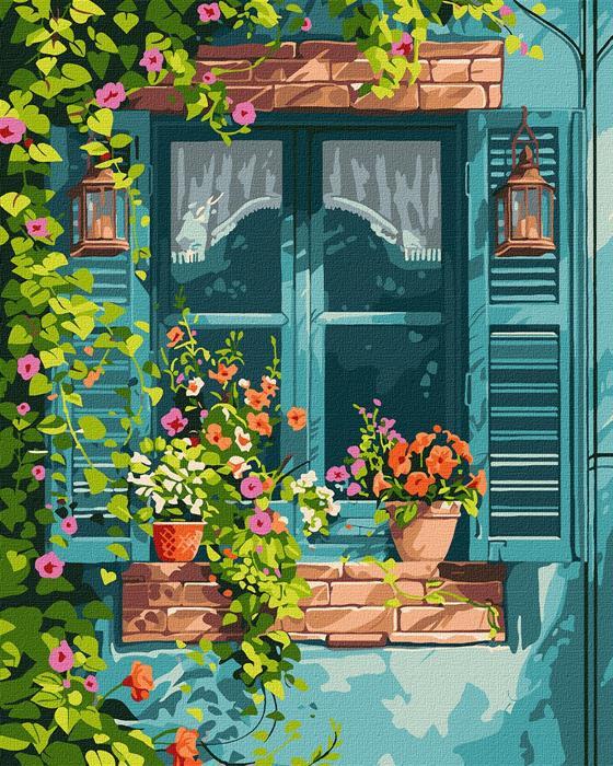 Actual product image Ideyka Painting by numbers - House in the garden 40 x 50 cm