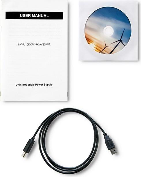 Actual product image Qoltec Pure Sine Wave 53044 (10000 VA, 800 W, Online double converter UPS)