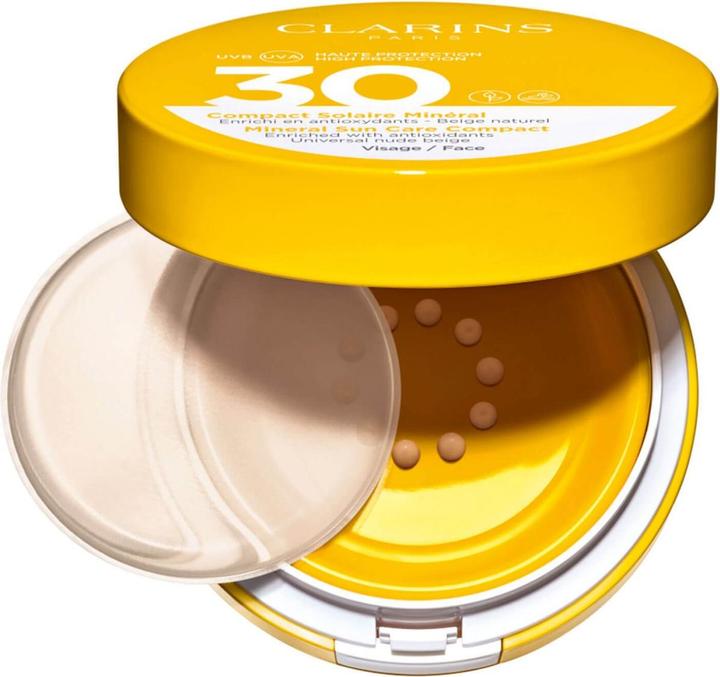 Clarins Sonnenschutz-Fluid für das Gesicht mit Beauty-Effekt UVA/UVB 30 (Sonnencreme Gesicht, SPF 30, 11 ml, 103 g)