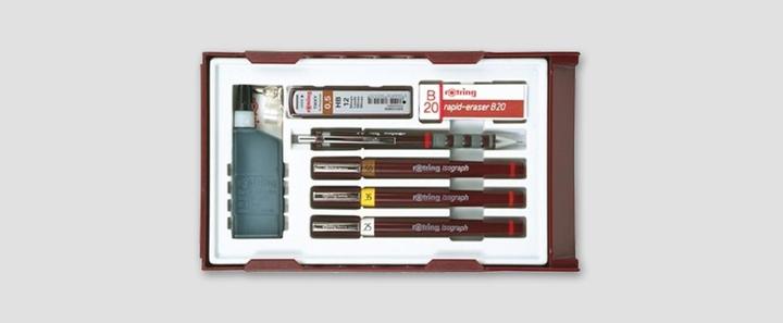 Actual product image Rotring isograph college pen set