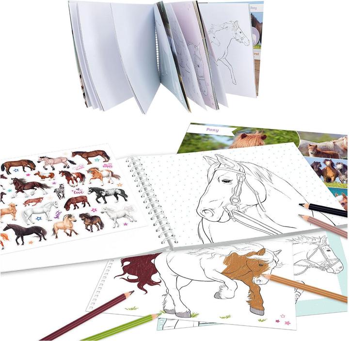Immagine prodotto Magni DEPESCHE Miss Melody libro da colorare sogni di cavalli con adesivi