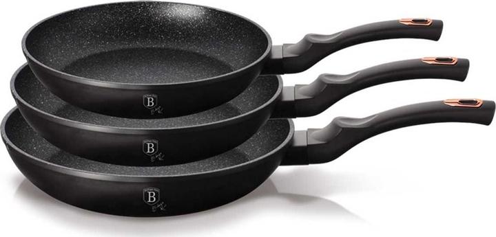 Produktbild BerlingerHaus Bratpfannen-Set Marmorbeschichtung (20 cm, Pfannenset + Topfset, Aluminium)