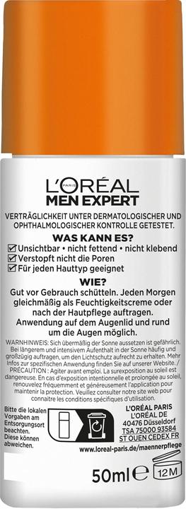 Actual product image L'Oréal Paris Men Expert Hydra Energetic (Suntan cream, SPF 50+, 50 ml)