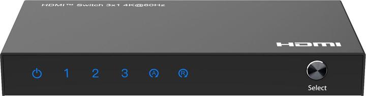 Actual product image MicroConnect 4K@60Hz HDMI Switch 3x1, HDCP