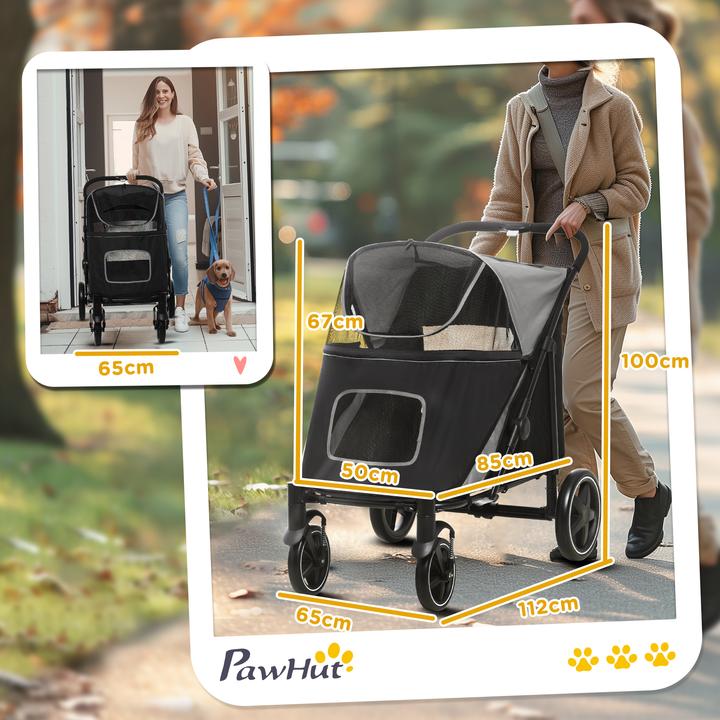 Image du produit PawHut Poussette pour chien avec deux lignes de sécurité (Chien)
