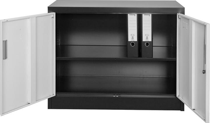 Produktbild Jet-Line Aktenschrank SARATOW dunkelgrau weiss