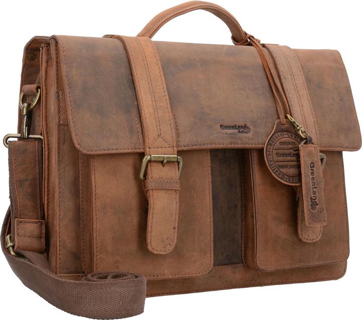 Actual product image Greenland Nature Montenegro briefcase leather 40 cm