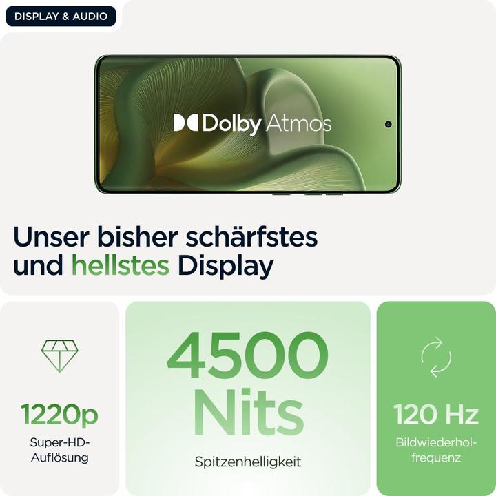 Image du produit Motorola Edge 60 (512 Go, Pantone Shamrock, 6.67", Double SIM, 50 Mpx, 5G)