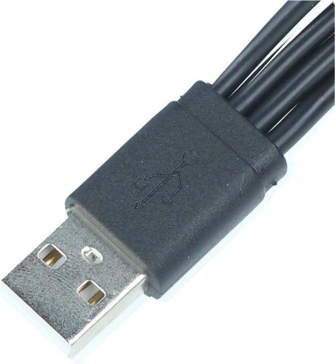 Image du produit Keeppower Répartiteur USB type A vers 4 x micro USB Longueur : 0,2 m à 2,1A (0.20 m, USB 2.0)