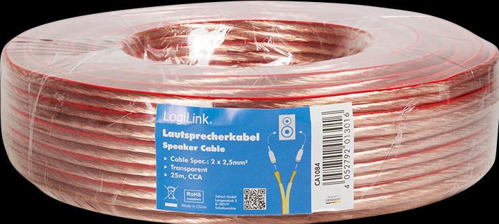 Immagine prodotto LogiLink CA Cavo per altoparlanti (25 m, 2.50 mm².)