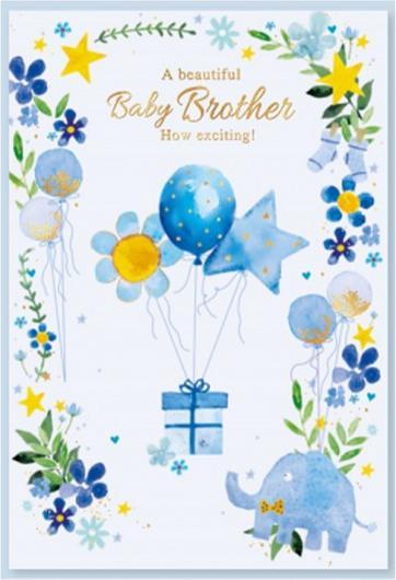 Immagine prodotto Simon Elvin A Beautiful Baby Brother Compleanno Biglietto d'Auguri Misura Confezione 6 (6 pz.)