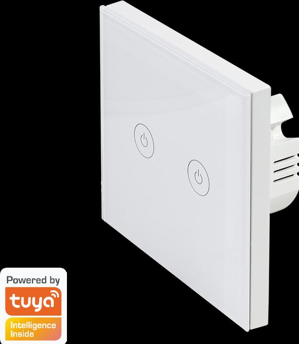 Produktbild LogiLink Smart Home Wi-Fi Wall Switch 2-Fold