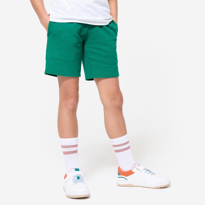 Domyos Multisport Shorts Kinder Unisex Baumwolle - grün