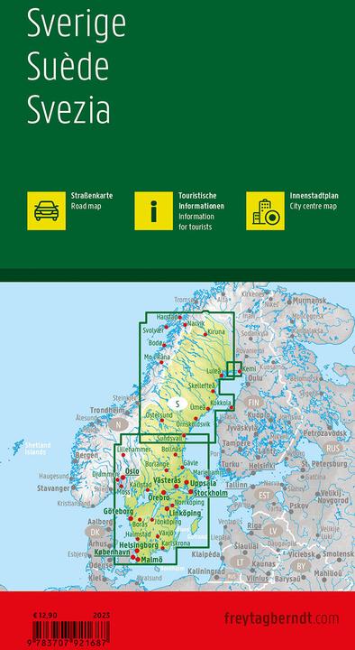 Immagine prodotto Mappa auto Freytag & Berndt Svezia