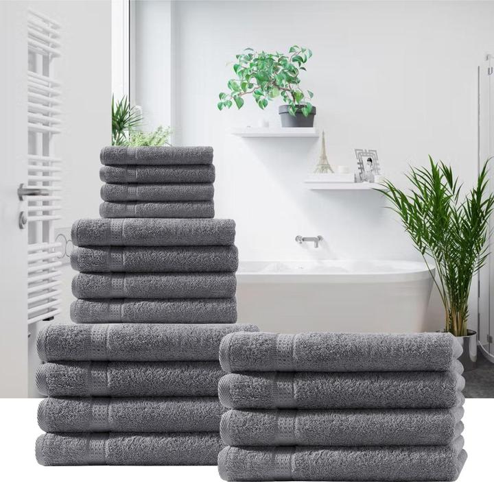 Image du produit Casativo Set de 4 serviettes anthracite (50 x 100 cm)