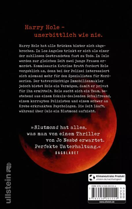Image du produit Blutmond (Ein Harry-Hole-Krimi 13) (Allemand, Jo Nesbø, Günther Frauenlob, 2022)
