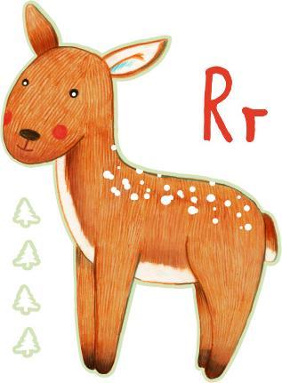 Actual product image Trenddeko Letter R (74 x 100 cm)