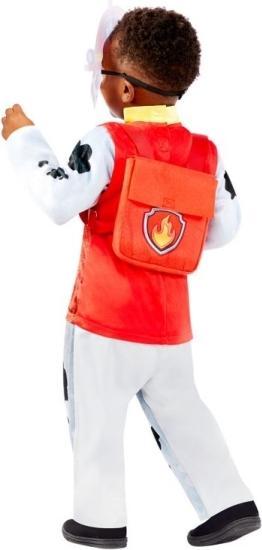 Actual product image Amscan Children's costume Marshall from Paw Patrol, plush overall, mask and backpack, series, helper on (4, 5, 6)
