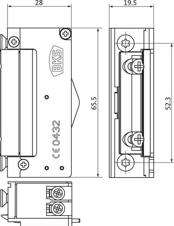Produktbild BKS Türöffner 9252 METÖ ohne Fallenführung 9-24 Volt ohne Rückmeldung, universal