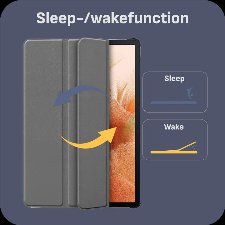 Actual product image Cazy Premium Smart Cover Compatible with Samsung Galaxy Tab S7 FE - Protective Case Cover - Automatic (Galaxy Tab S7 FE)