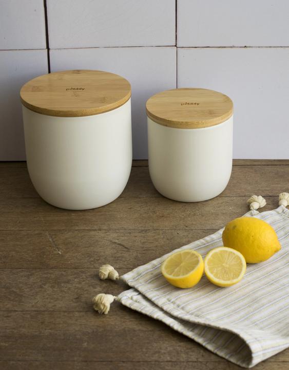 Actual product image Pebbly Metal cookie tin white 2300ml/15x15x15.5 cm (2.30 l)