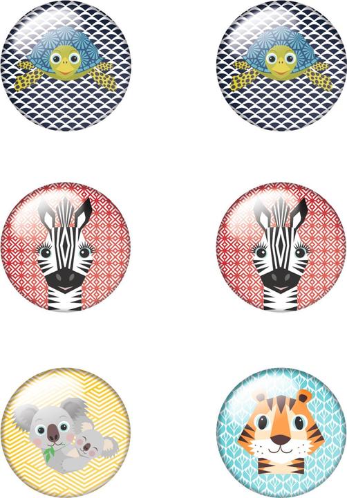 Image du produit Herlitz Aimant plat rond 6 pièces Cute Animals (6 x)