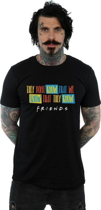 Actual product image Friends Mens They Don't Know Script T-Shirt (XL)