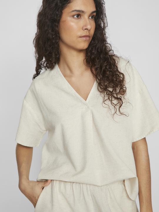 Actual product image Vila V-neck top with short sleeves (44)