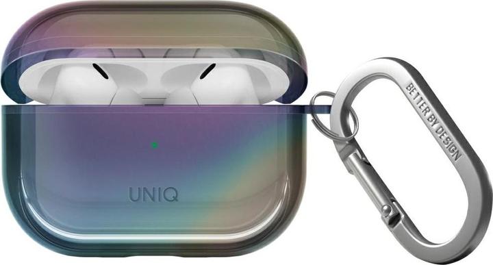 Actual product image Uniq Case Iridescia for AirPods Pro 2 Hang Case midnight quartz